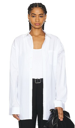 Oversized Shirt in White | Revolve Clothing (Global)