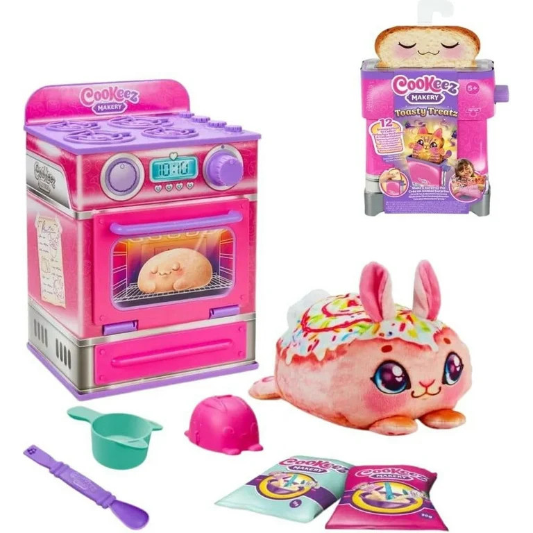 Cookeez Makery Cinnamon Treatz Pink Oven with Bonus Toasty Treatz Toaster with Scented Plush, Int... | Walmart (US)