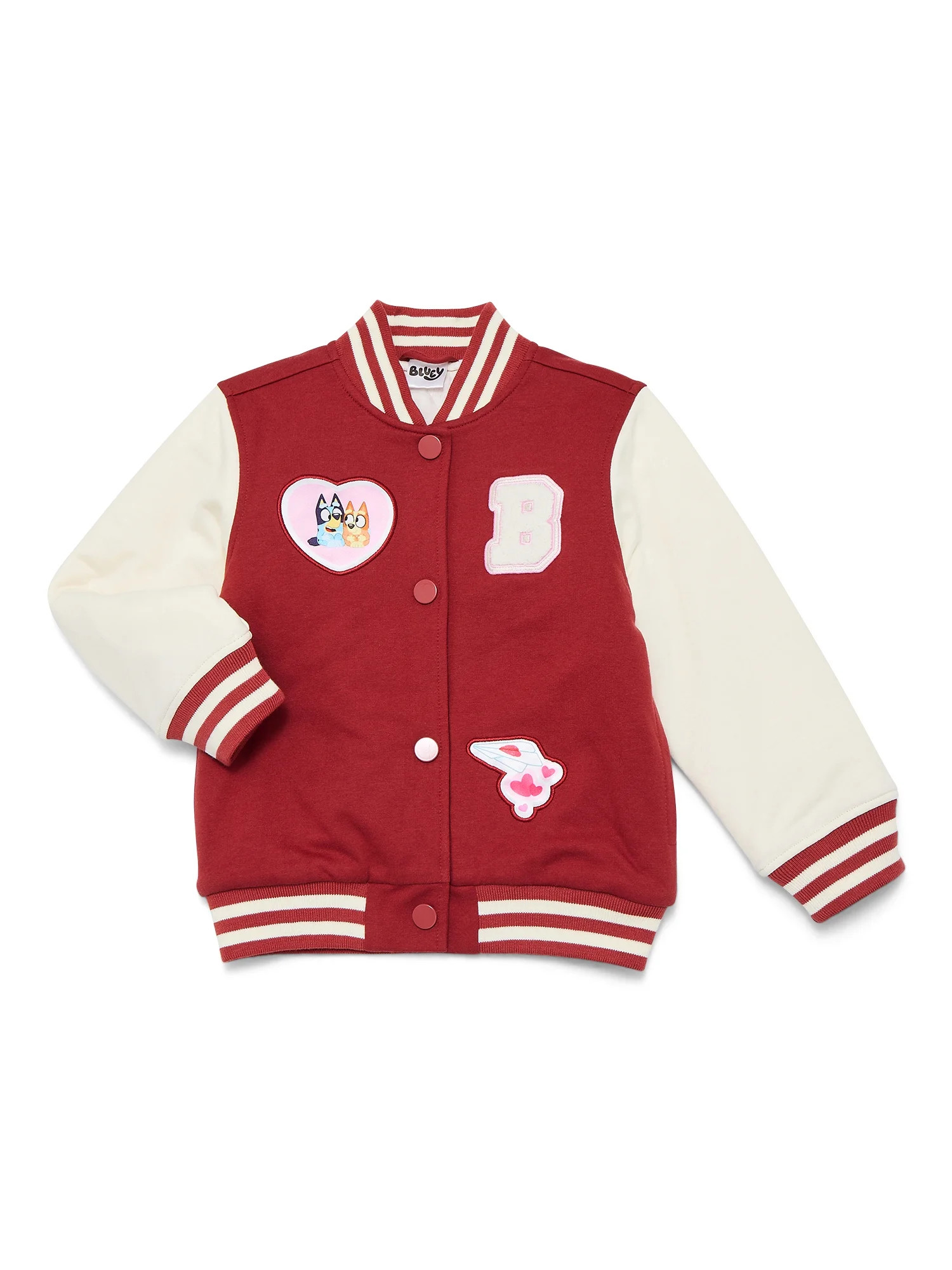 Bluey Toddler Girls Varsity Jacket, Sizes 2T-5T | Walmart (US)