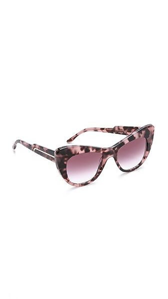 Stella Mccartney Cat Eye Statement Sunglasses - Pink Havana/Violet Gradient | Shopbop
