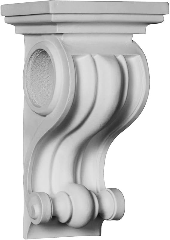 Ekena Millwork COR05X04X09LI 5 1/8" W x 3 3/4" D x 8 7/8" H Lisbon Corbel, White | Amazon (US)