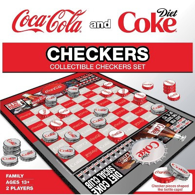 MasterPieces Coca-Cola and Diet Coke Checkers Board Game for Families and Kids ages 6 and Up | Target