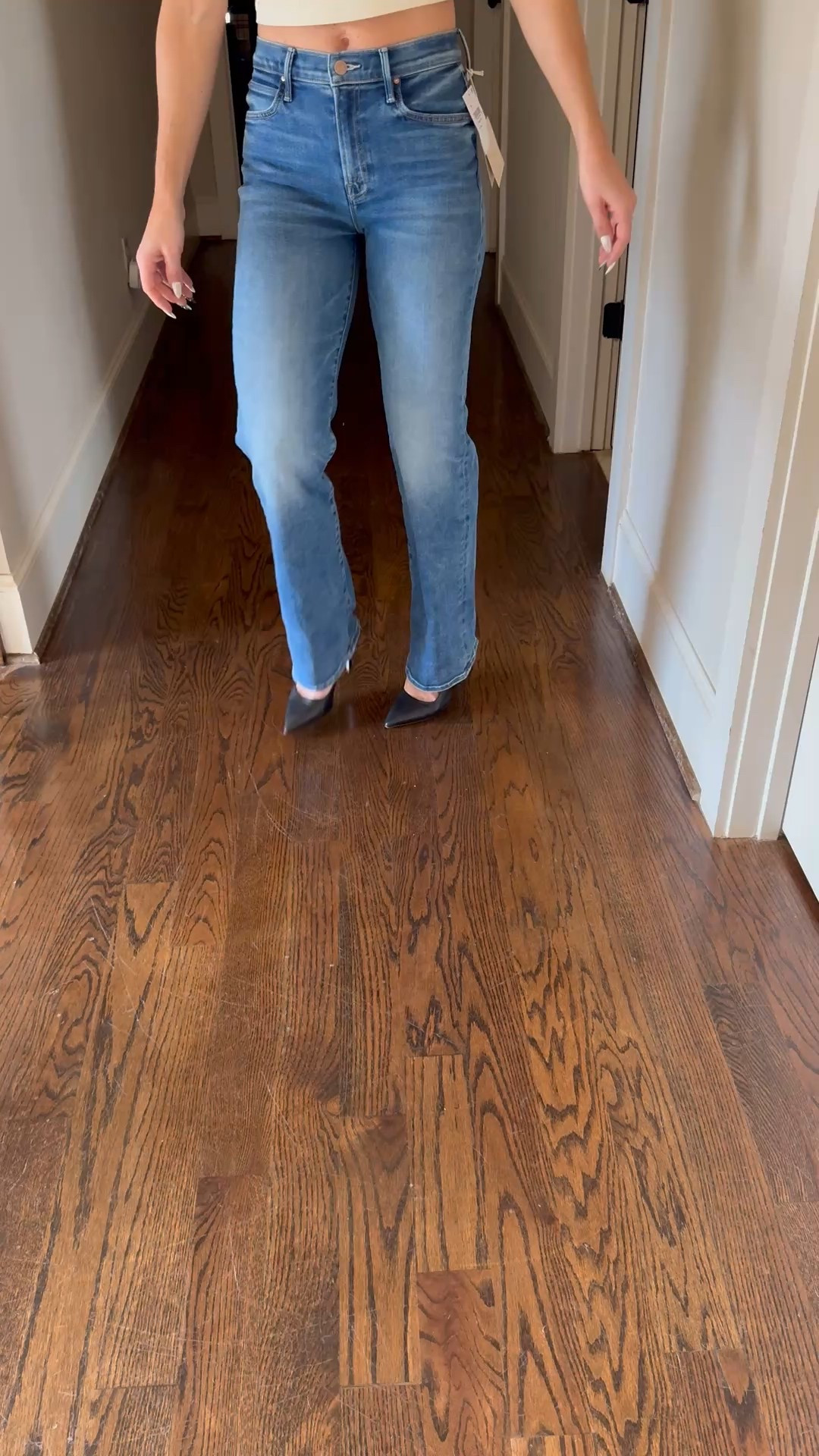 My favorite new mother jeans, skinny with a little flare at the bottom perfect for sneakers or heels. If in between size down.

#LTKOver40 #LTKFindsUnder100 #LTKootd