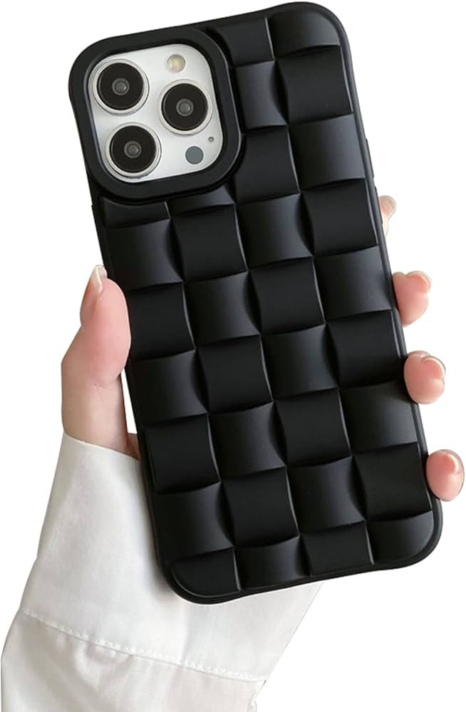 Aitipy Compatible with iPhone 13 Pro Max Case, Cute 3D Plaid Laid Design Soft Silicone Shockproof... | Amazon (US)