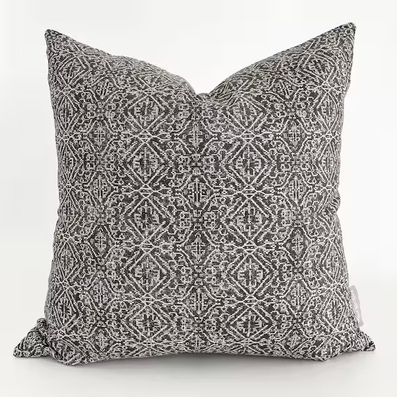 Acadia Gray Pillow Cover  Gray Pillow Cover Tribal Pillow - Etsy | Etsy (US)