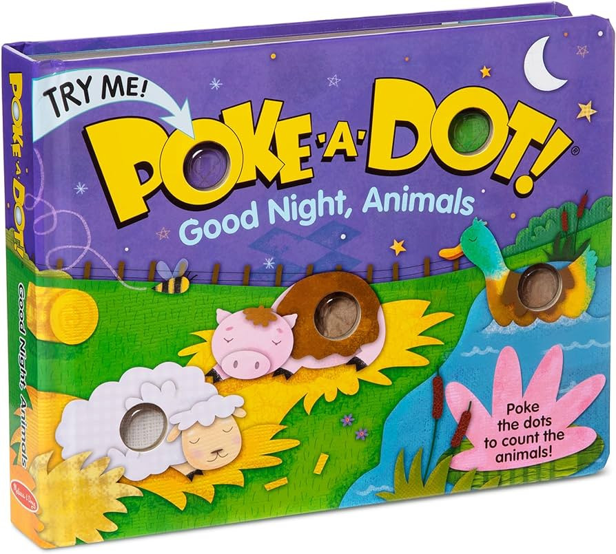 Melissa & Doug Children's Book - Poke-a-Dot: Goodnight, Animals (Board Book with Buttons to Pop) ... | Amazon (US)