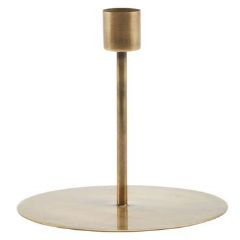 House Doctor Antique Brass Anit Dinner Candle Stand Tall - Trouva | Trouva (Global)