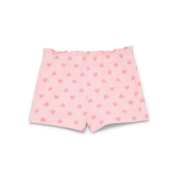Wonder Nation Baby Girl Pocket French Terry Shorts, Sizes 0-24 Months | Walmart (US)