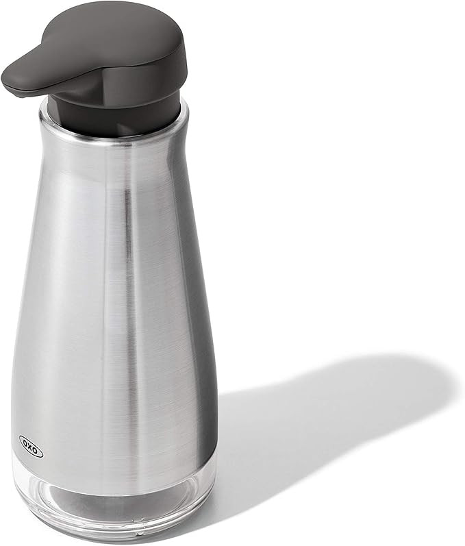 OXO Good Grips Stainless Steel Soap Dispenser, Kitchen and Bathroom Accessories | Amazon (US)
