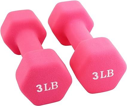Portzon 10 Colors Options Compatible with Set of 2 Neoprene Dumbbell,1-15 LB, Anti-Slip, Anti-rol... | Amazon (US)