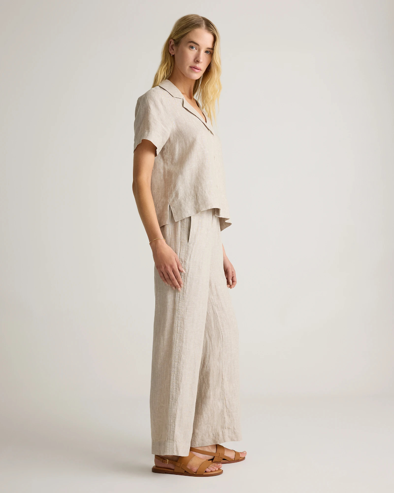 100% European Linen Wide Leg Pants | Quince