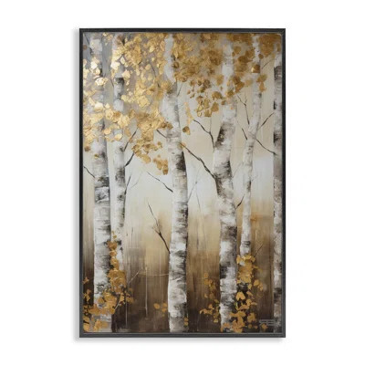 Fall Foliage Birch Framed Giclee Art by Roozbeh Bahramali | Wayfair North America