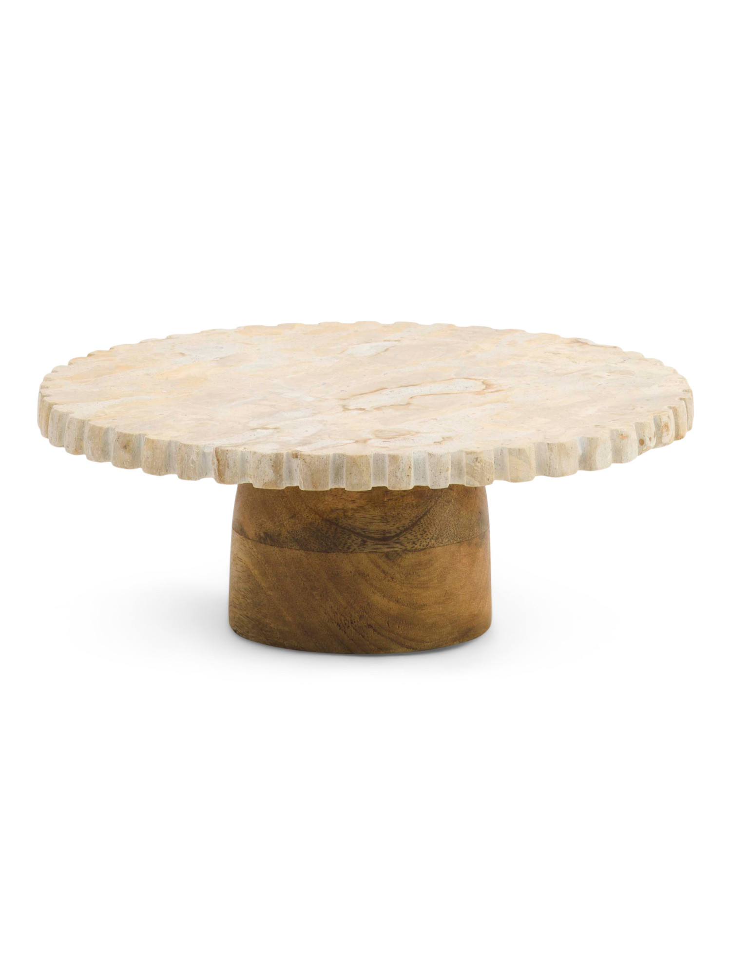 10in Marble Serving Platter With Wood Base | Mother's Day Gifts | Marshalls | Marshalls