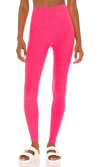 Spacedye Caught in the Midi High Waisted Legging in Electric Pink Heather | Revolve Clothing (Global)