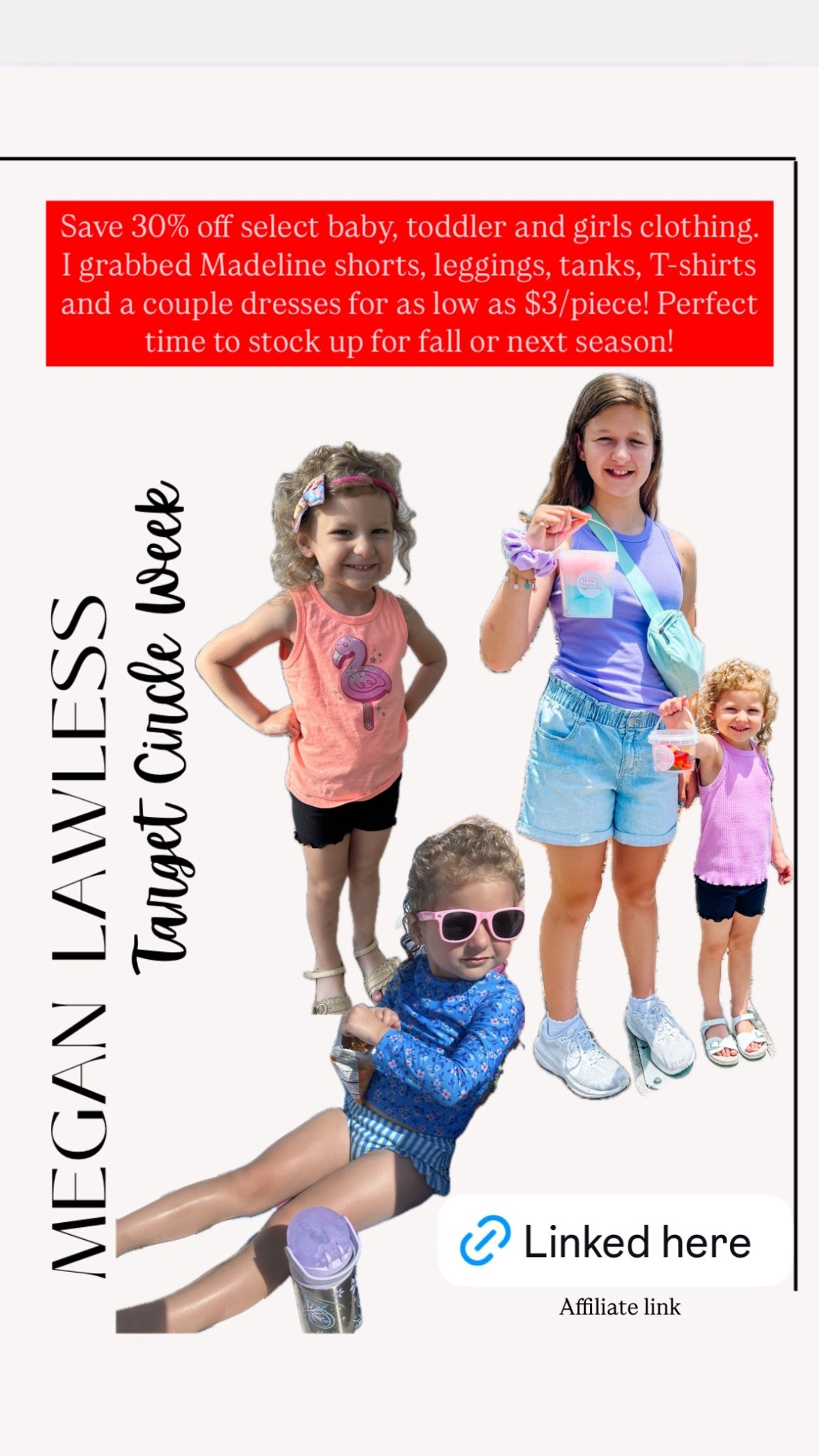 Select Baby, toddlers and girls clothes 30% off at Target for Target Circle Week 

#LTKSaleAlert #LTKBaby #LTKKids