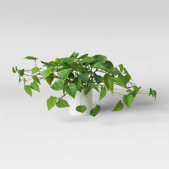 14&#34; x 28&#34; Artificial Pothos Plant in Pot - Threshold&#8482; | Target