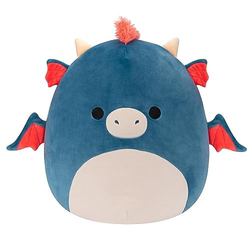 Squishmallows Original 14-Inch Carin Blue Dragon with Orange Mane - Large Ultrasoft Official Jazwares Plush | Amazon (US)