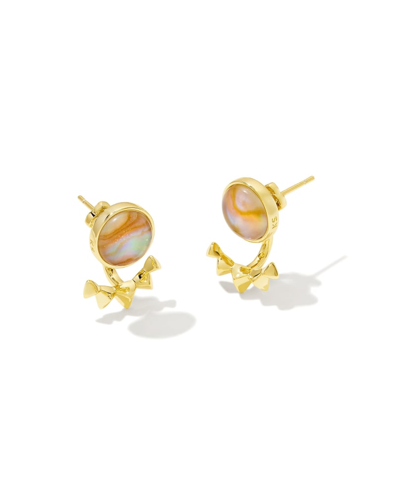 Sienna Gold Ear Jacket Earrings in Citrus Kyocera Opal | Kendra Scott | Kendra Scott