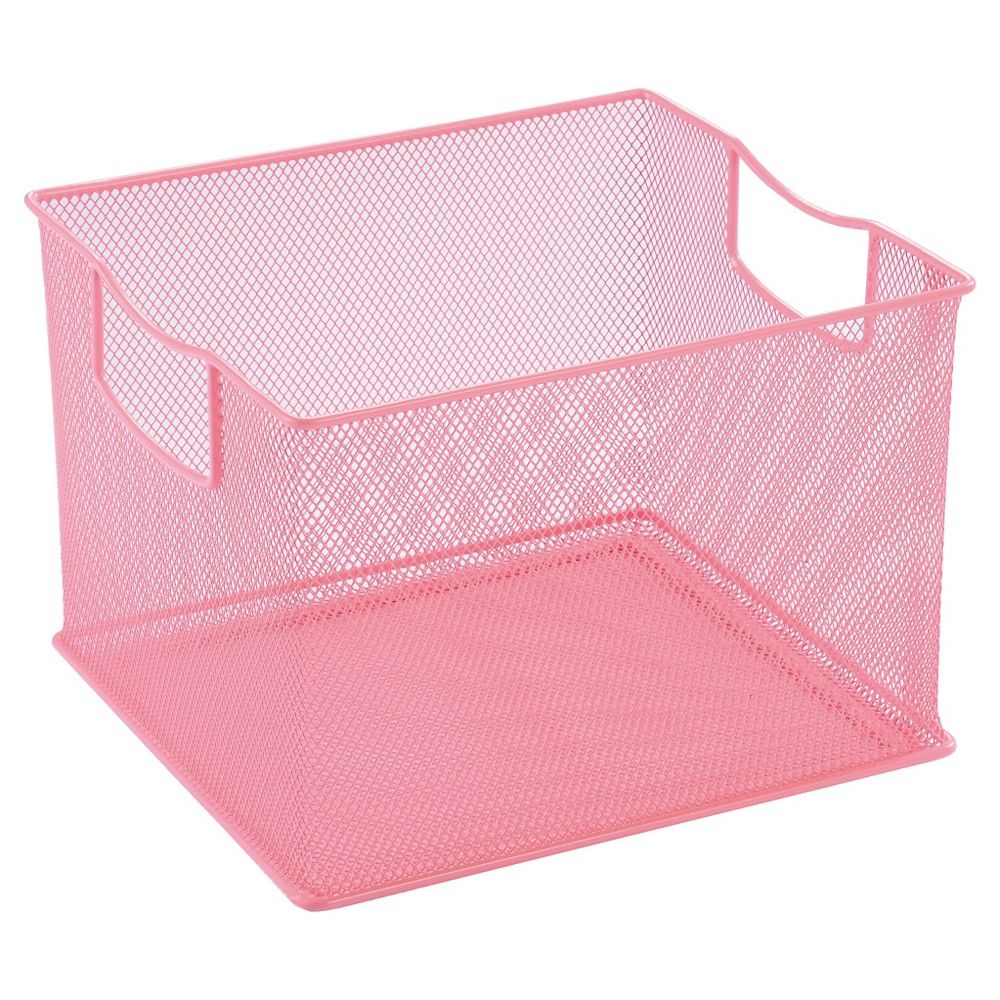 11"" X 13"" X 14"" Wire Decorative Toy Storage Bin Pink - Pillowfort | Target