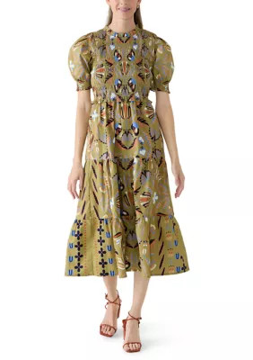 Women's Smocked Puff Sleeve Dress | Belk