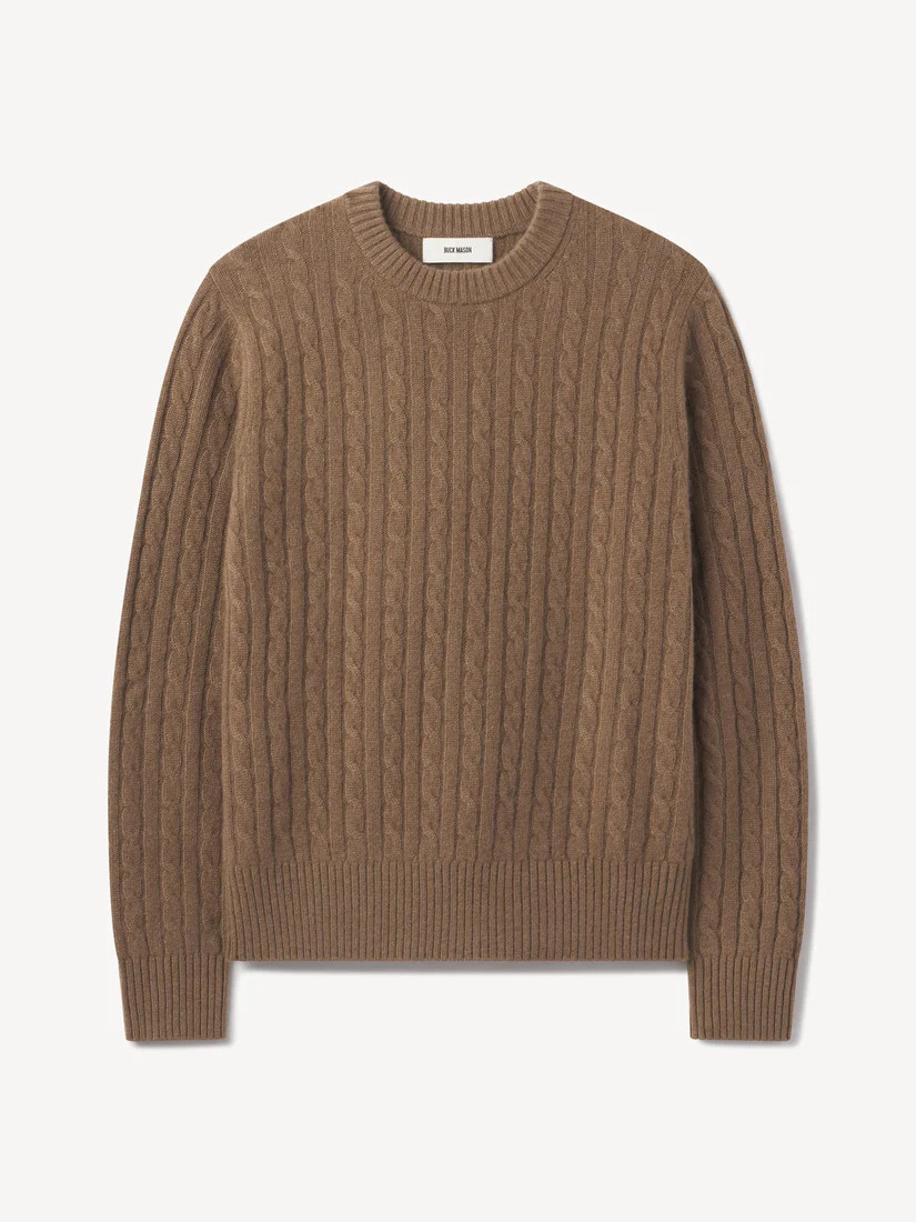 Oak Gall California Cashmere Cable Crew - Buck Mason- Modern American Classics | Buck Mason