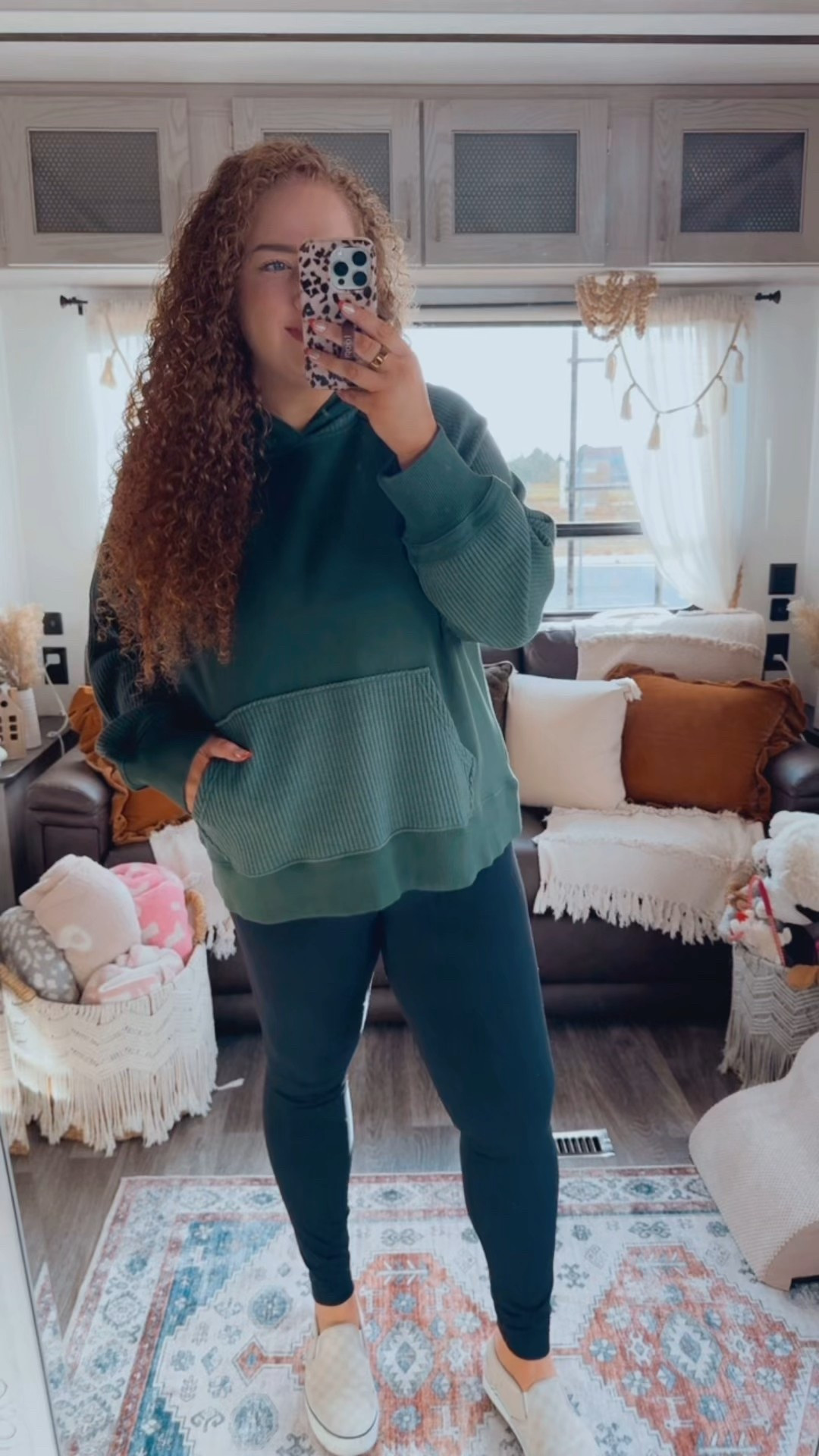 Cozy season in full swing 💚✨ This green hoodie is the kind you throw on once and immediately want in every color. 🥰 Paired it with my go to basics for an easy, comfortable outfit that still feels cute for everyday winter plans.💚 green hoodie | aerie hoodie | cozy green hoodie | winter hoodie outfit | black leggings | amazon black leggings | everyday leggings outfit | beige checkered vans | checkered vans | neutral sneakers | casual winter outfit | cozy winter outfit | comfy winter style | everyday casual outfit | holiday casual outfit | winter errands outfit | festive but casual look | green winter outfit | cozy basics | comfy outfit ideas | seasonal outfit inspo | winter wardrobe staples | throw on and go outfit | easy winter outfit | casual holiday season outfit | amazon outfit ideas

#LTKgrwm #LTKdayinmylife #LTKootd