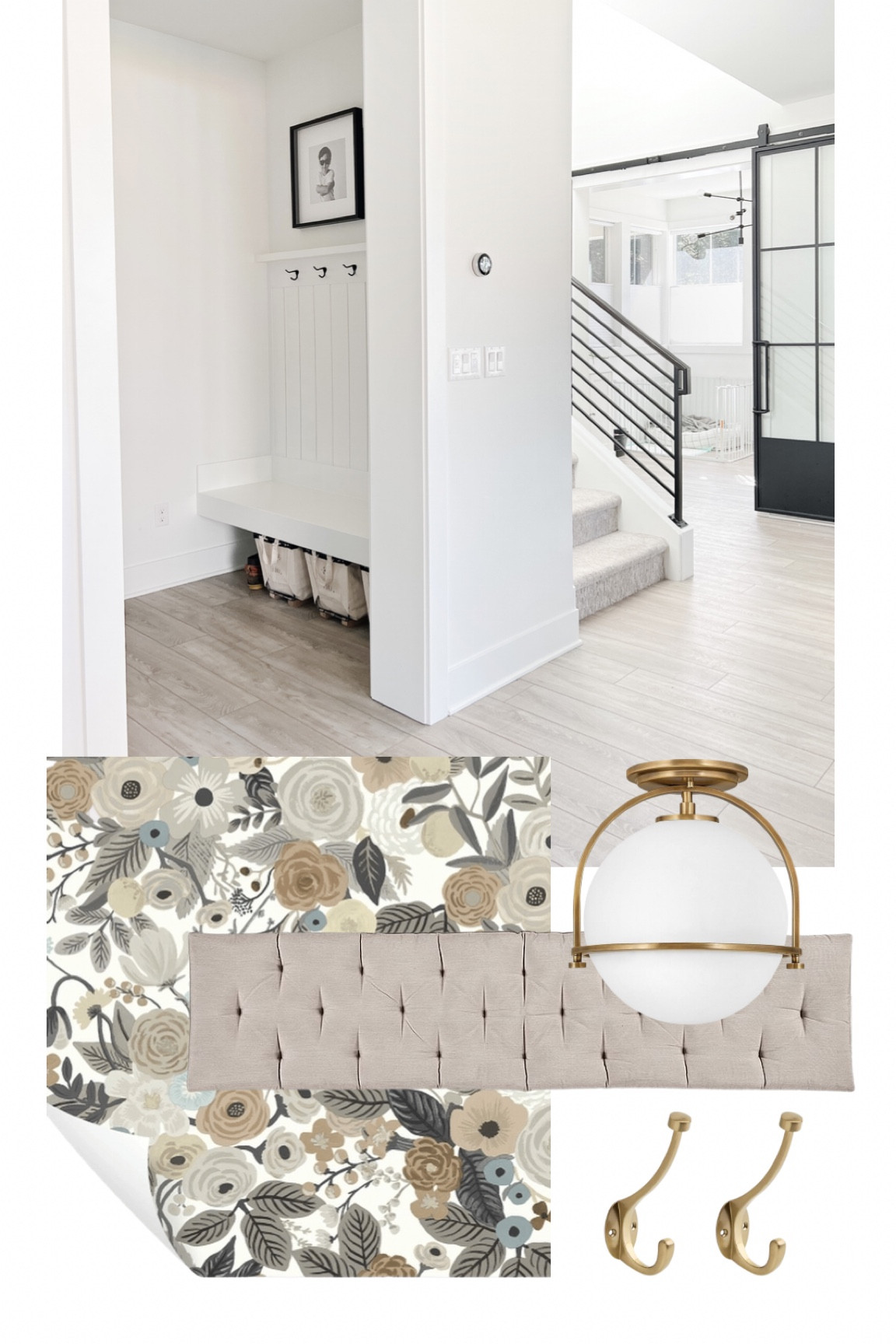 Neutral and romantic mud room entry way style.

#LTKfamily #LTKhome #LTKunder100