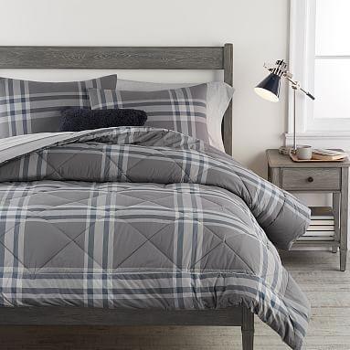 Xander Plaid Comforter - Get The Look | Pottery Barn Teen