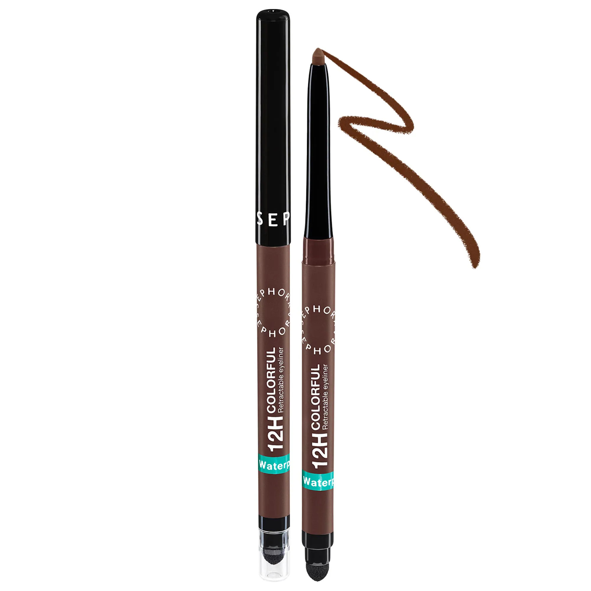 SEPHORA COLLECTION 12H Colorful Waterproof Retractable Eyeliner 30 Matte Chocolate Brown 0.1 oz/0.3 g | Sephora (US)