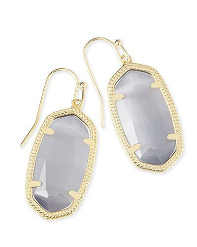 Dani Gold Earrings in Slate | Kendra Scott