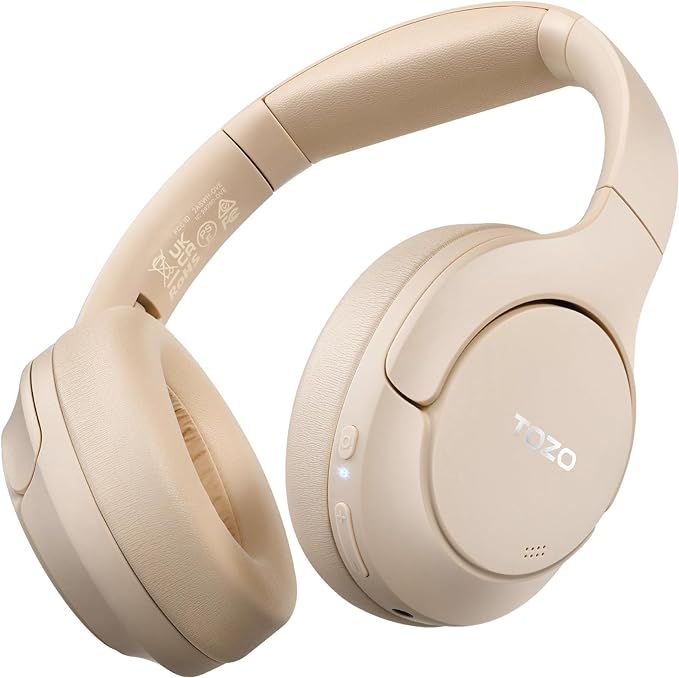 TOZO HT2 Hybrid Active Noise Cancelling Headphones, Wireless Over Ear Bluetooth Headphones, 60H P... | Amazon (US)