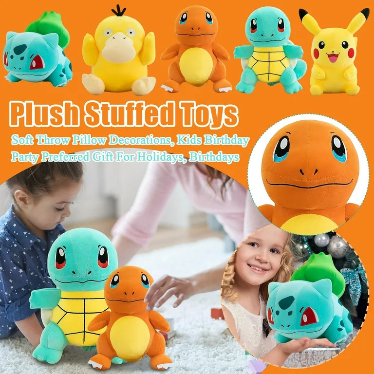 Pokemonn Series Plush Toy 9 Inch - Adorable Stuffed Animal,Cute Collectible Doll for Kids & Game ... | Walmart (US)