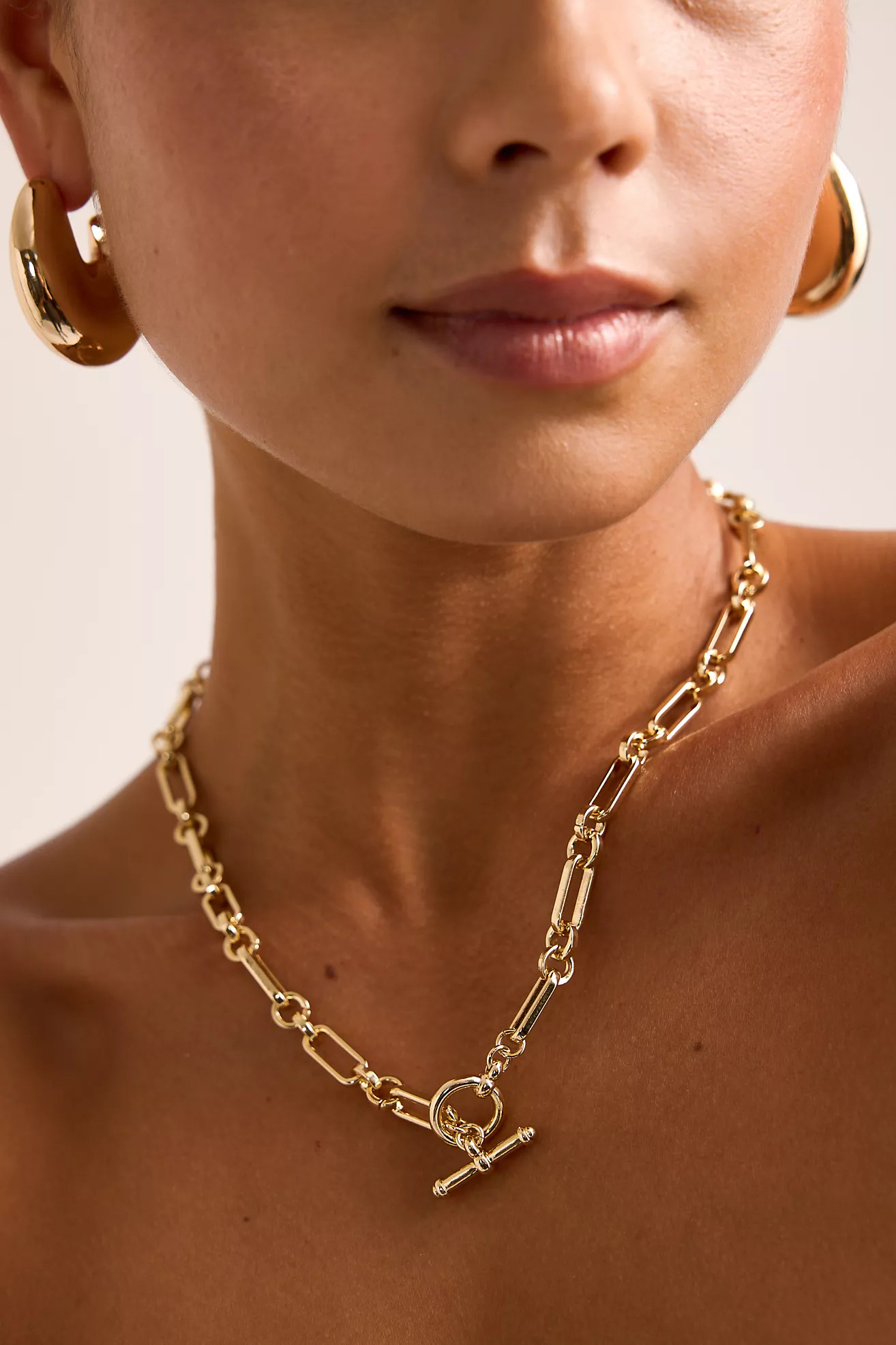 Chunky Chain T-Bar Necklace | Anthropologie (UK)