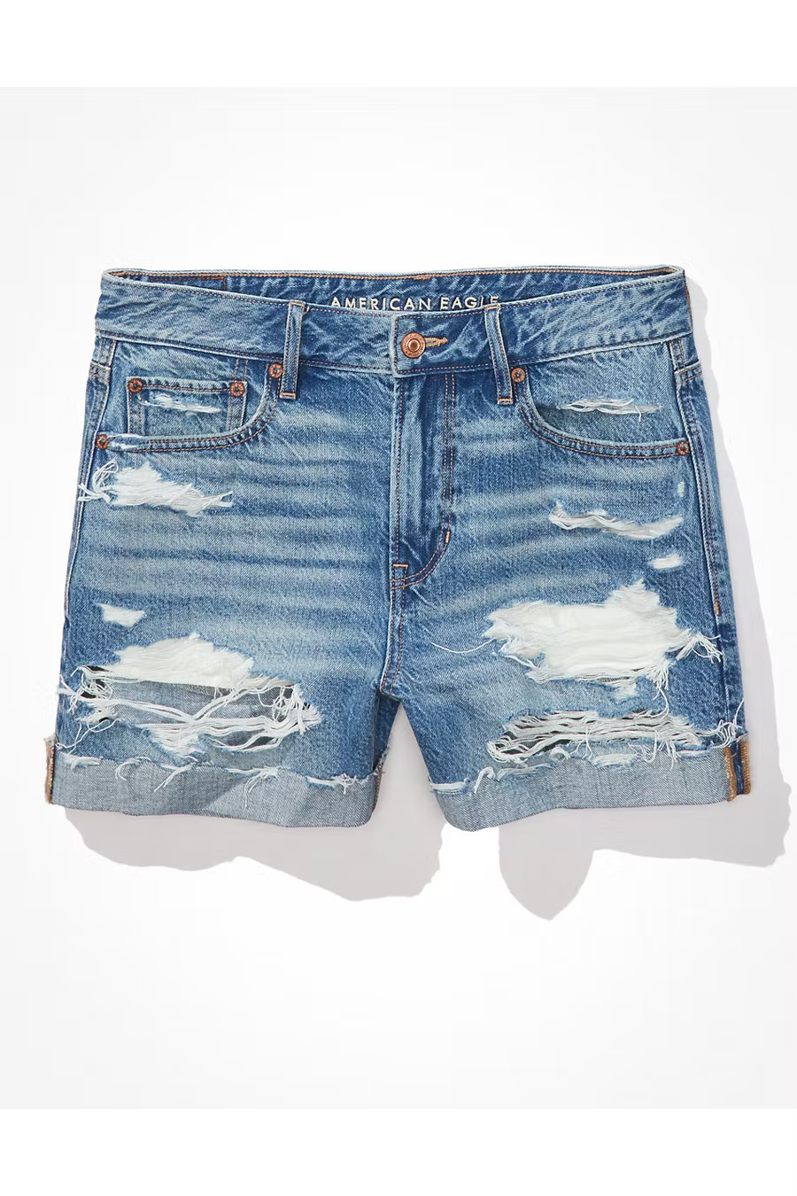 AE Low-Rise Denim Tomgirl Short | American Eagle Outfitters (US & CA)