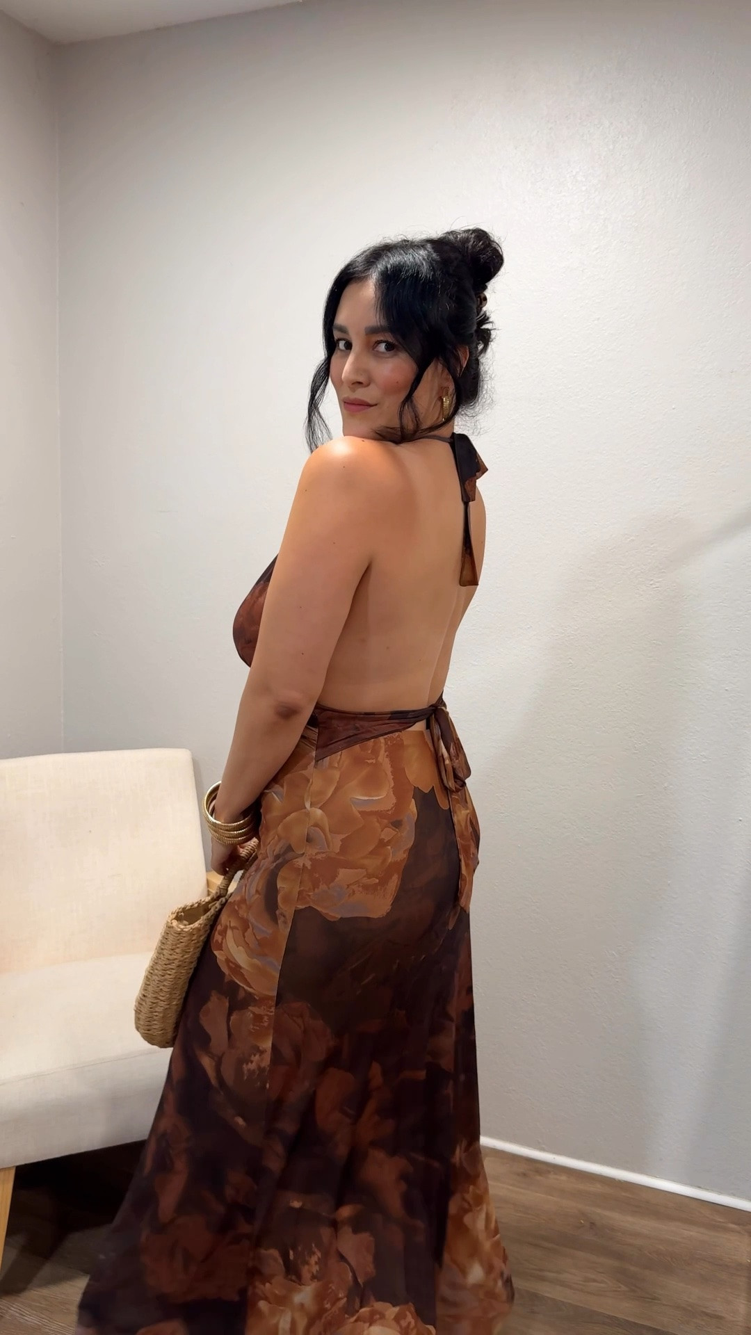 This printed halter maxi dress from 12th Tribe is giving vacation dinner energy in the best way. The brown floral print, open neckline, and breezy fit make it such a flattering summer dress for vacations, date nights, or resort nights out 🤎🌺

use code MARISSAPT10 for $$$ off

Sizing Deets👇🏽
Dress // L
Kitten Heels // 8

#LTKgrwm #LTKOver40 #LTKootd