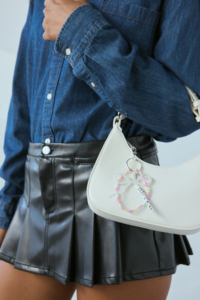 Little Words Project UO Exclusive Just A Girl Keychain | Urban Outfitters (US and RoW)