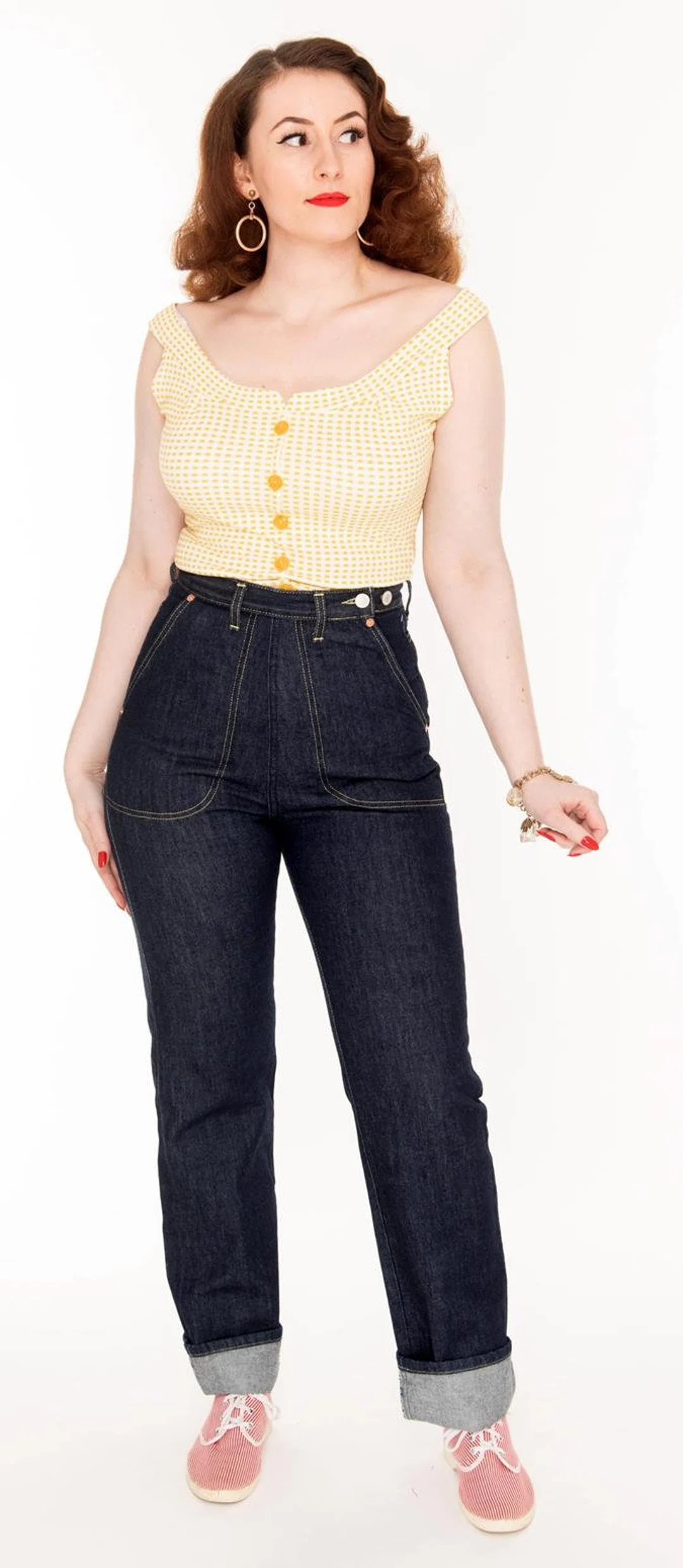 Freddies of Pinewood Jeanies Ladies Jeans 1950s, 36L - Etsy UK | Etsy (UK)