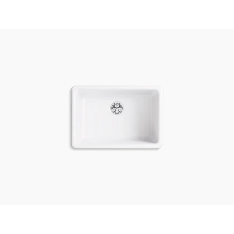 White IronTones® Kohler 27" L x 18.75" W Dual Mount Kitchen Sink (Part number: 5708-0) | Wayfair North America