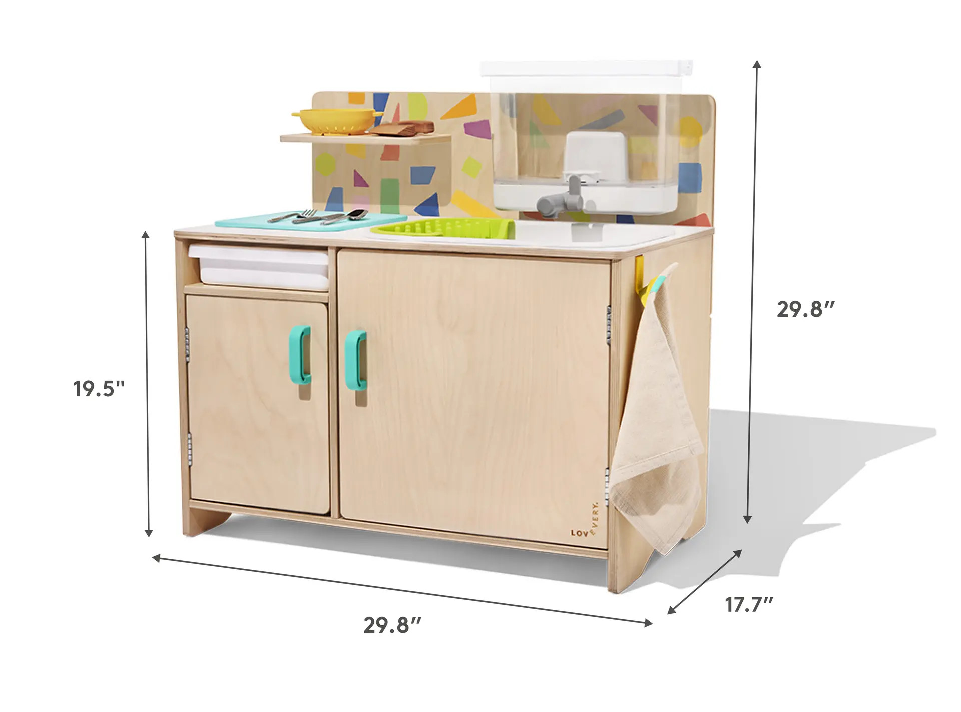 The Real Life Play Kitchen | Kids Kitchen Set | Lovevery | LOVEVERY