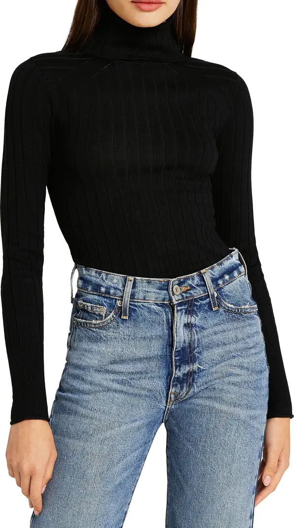 River Island Turtleneck Rib Top | Nordstrom | Nordstrom