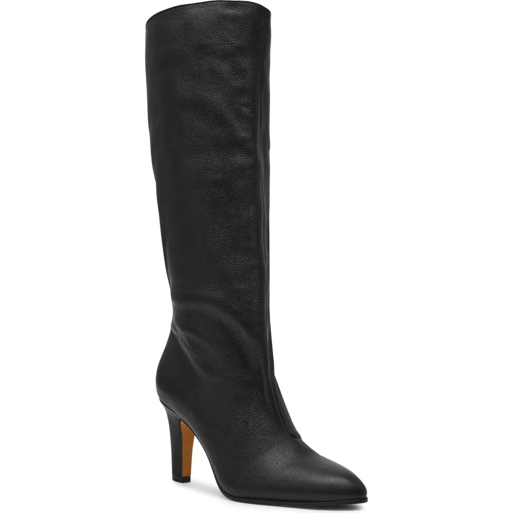 Steve Madden Rizk Knee High Boot in Black Leather at Nordstrom Rack, Size 8 | Nordstrom Rack