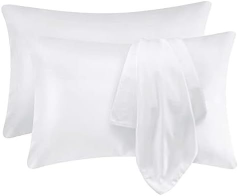 CozyLux 100% Cooling Organic Bamboo Pillowcases Set of 2 Standard/Queen Size Oeko-Tex Pillow case So | Amazon (US)