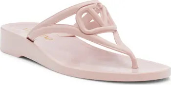 Valentino Garavani VLOGO Jelly Wedge Flip Flop (Women) | Nordstrom | Nordstrom