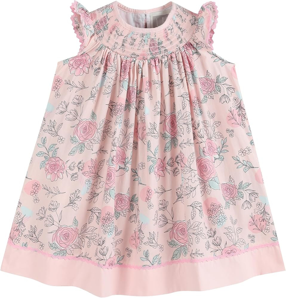 Baby and Girls Smocked Bishop Dress | Amazon (US)