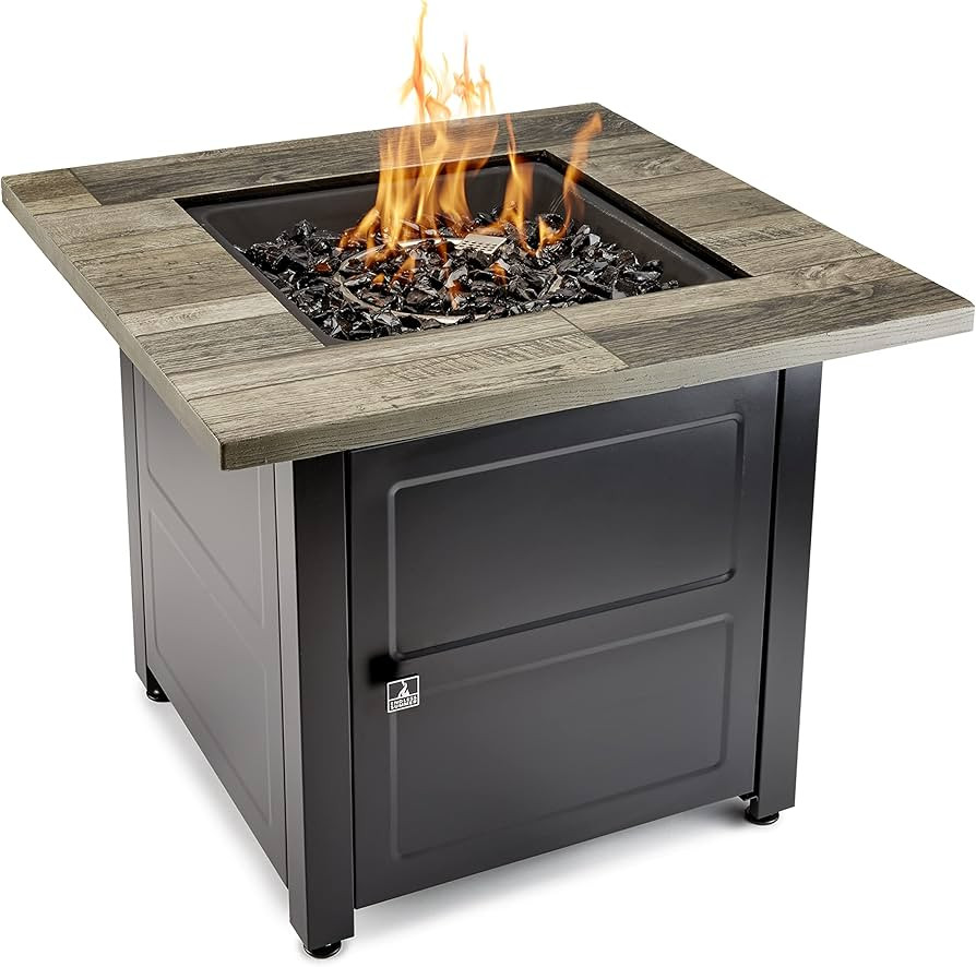 Carson Brown 30” Square Gas Fire Table | Amazon (US)