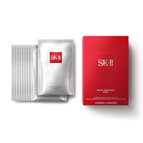 SK-II Facial Masks - Brightening Face Mask Sheets to Help Improve Tone, Texture & Radiance - Anti-Aging Treatment for Replenished Moisture & Visibly Healthier Skin (10 Count) | Amazon (US)