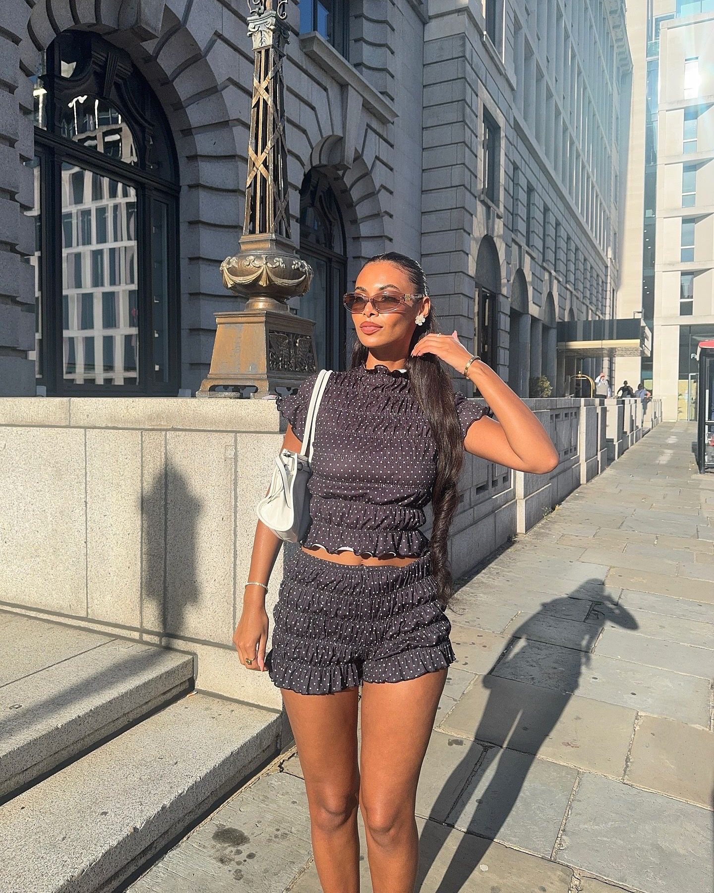 Polka dots 🖤

Ruffled shorts, frilly shorts, ruched top, coord, matching set, date night, city break, summer outfit, party wear

#LTKsummer #LTKdatenight #LTKpartywear