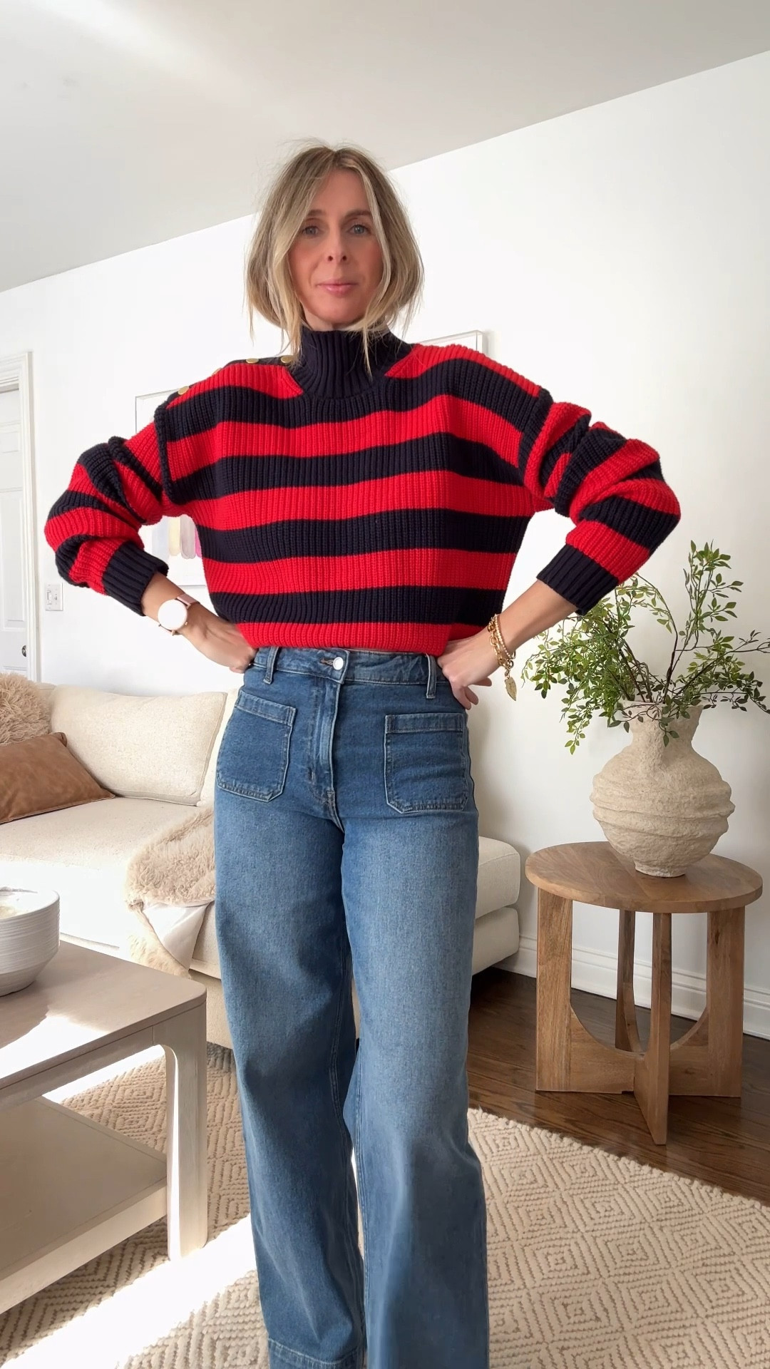 giving walmart another shot. i’m so happy i did! 💫

amore bisous tee - cute and affordable valentines tee. wearing the medium.

neon scarf - couldn’t love this more. easiest way to add a shock of color. 

red/navy striped sweater - with button detailing on the shoulder…just like the one i have from zara!!! weekend or workday…. just wear this baby! wearing the medium

floral puffer - my trick with a floral puffer. size UP for an oversized fit. way more cooler imo. wearing the xl

white pointelle tee - upgrade your standard white tee for less!! love how this is feminine yet adds interest. wearing the small

espadrilles - your neutral and comfy (ty memory foam) go to for spring! recommend going UP half a size. 

pink/brown tee - love this color combo. perfect for a girls trip to austin! 🤠  wedding the medium. 

platform slippers - that’s in a this close 🤌 to wearing outside the house. they feel very free people to me…. and they’re $9 right now! love ‘em!! 

green striped scarf - i can’t even with this! feels very urban outfitters. super cool! 

jeans are sold out h&m - BUT i found at similar pair at walmart for you! 


walmart haul • effortless style • walmart style • affordable style • spring finds. valentines tee • 

#LTKOver40 #LTKgrwm #LTKValentine