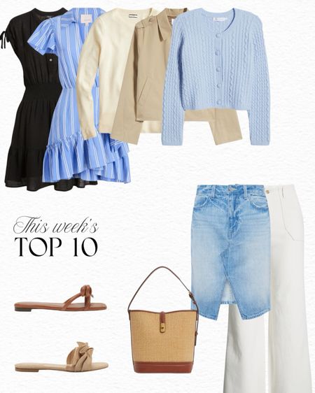 This week’s top 10 best sellers! Featuring a few of my favorite summer dresses and my new favorite cropped trench coat from Frame. 

#LTKsalealert #LTKSeasonal #LTKstyletip
