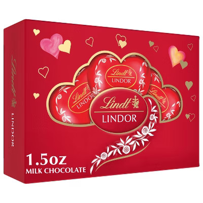 Lindor Valentine's Milk Heart Shaped Box - 1.5oz | Target